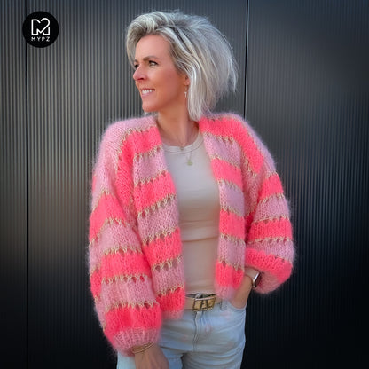 Strickanleitung – MYPZ Kurz light Mohair-Cardigan Summerflow No10 (ENG-NL-DE)