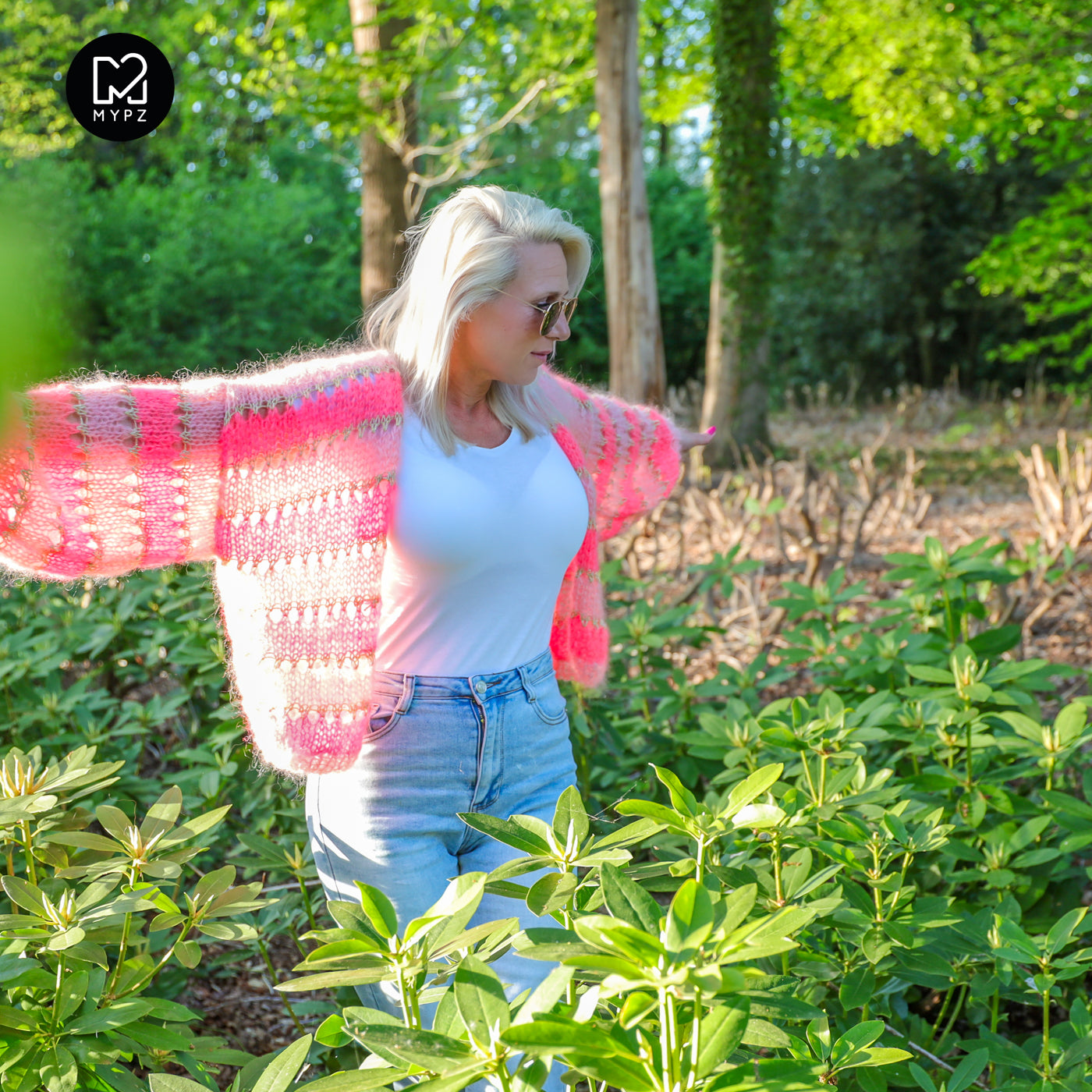 Strickanleitung – MYPZ Kurz light Mohair-Cardigan Summerflow No10 (ENG-NL-DE)