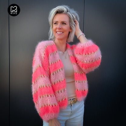 Strickanleitung – MYPZ Kurz light Mohair-Cardigan Summerflow No10 (ENG-NL-DE)
