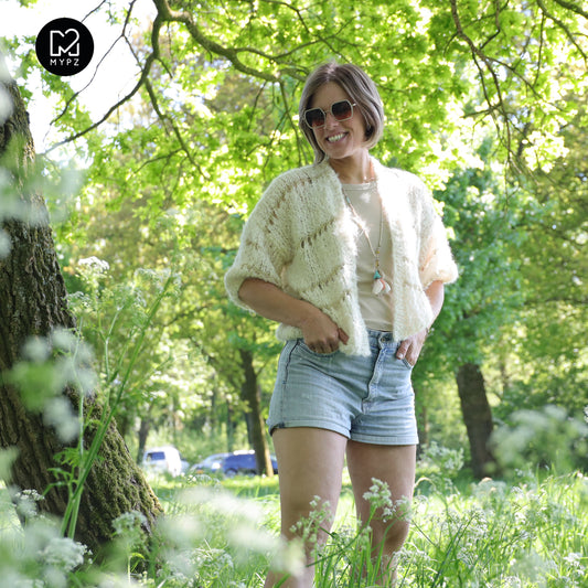 Strickset – MYPZ Light Alpaca Cardigan Morning Meadow No10 (ENG-NL-DE)