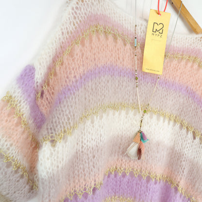 Strickset – MYPZ Light Mohair Top Powder Champaign No.10