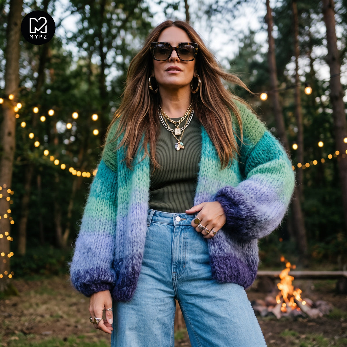 Strickanleitung – MYPZ Chunky-Mohair-Cardigan Mystic Lagoon Nr. 15 (ENG-DE-NL-ES-FR-IT-DA-SV-NO)