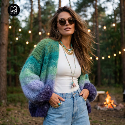 Strickanleitung – MYPZ Chunky-Mohair-Cardigan Mystic Lagoon Nr. 15 (ENG-DE-NL-ES-FR-IT-DA-SV-NO)