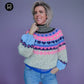 Strickset – MYPZ Nordic top-down sweater Blue Heart No6 (ENG-NL-DE)