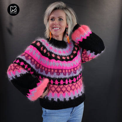 Strickset – MYPZ top-down sweater Ziggy No6 (ENG-NL-DE)