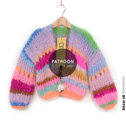 Knit pattern – MYPZ Chunky Mohair Cardigan GIRLZ No12 (ENG-NL-DE)