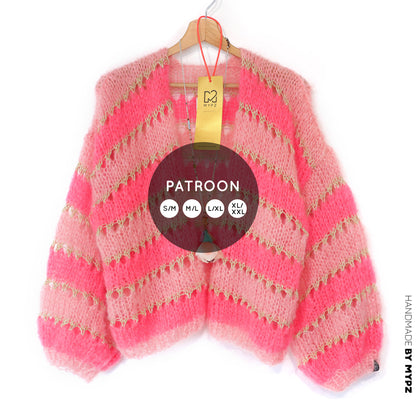Strickanleitung – MYPZ Kurz light Mohair-Cardigan Summerflow No10 (ENG-NL-DE)