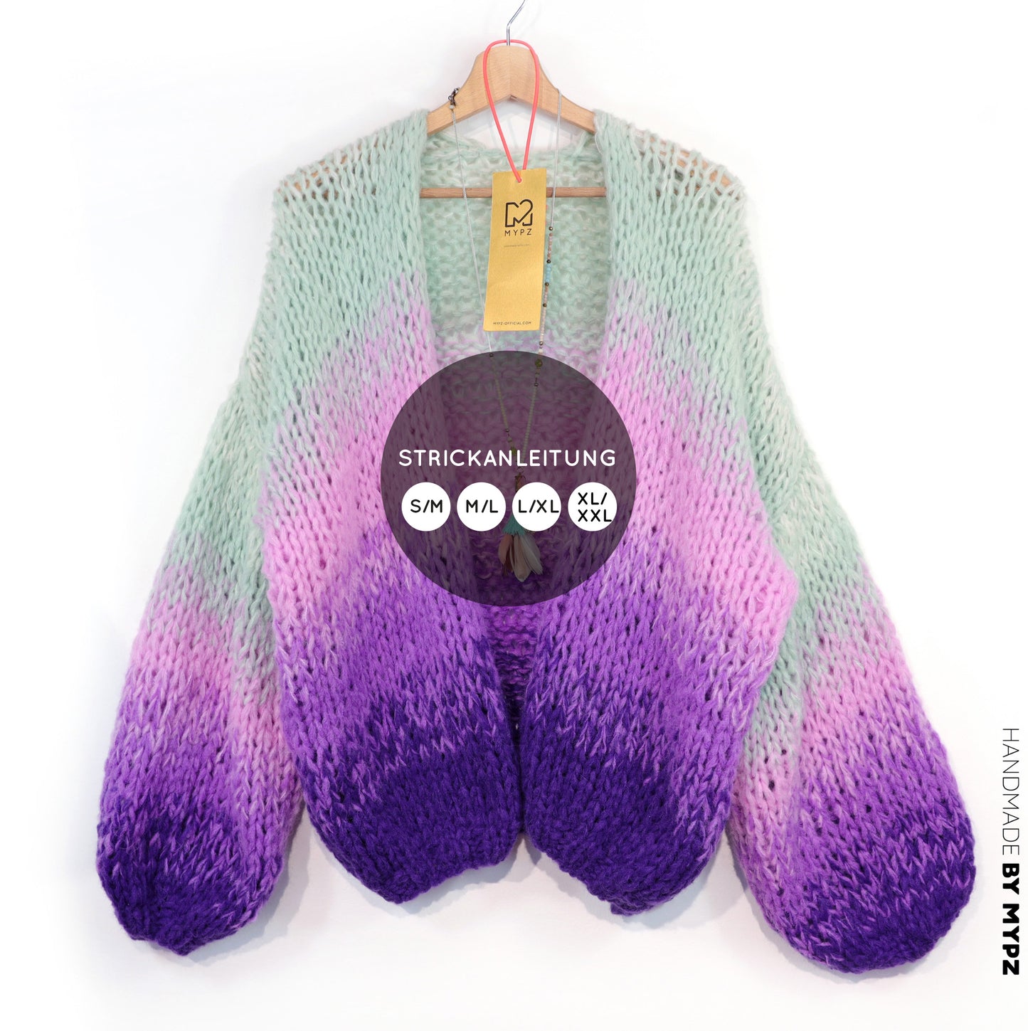 Strickanleitung – MYPZ Chunky Alpaca Cardigan Desert Bloom No.15 (ENG-NL-DE)