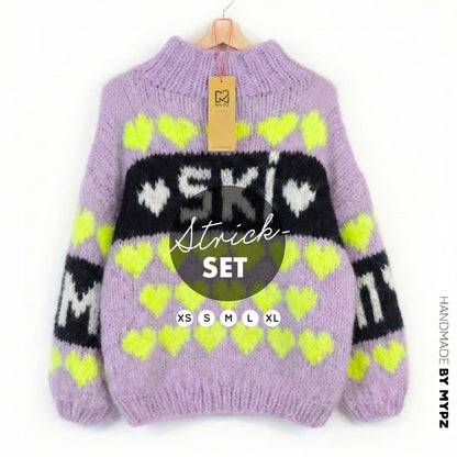 Strickset – MYPZ Chunky Mohair Pullover Ski Crush No.9 (ENG-NL-DE)