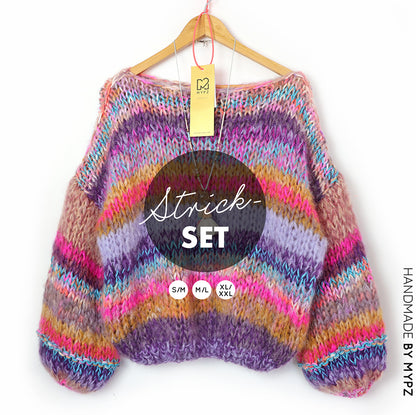 Strickset – MYPZ Chunky Mohair Pullover Paris No15 (ENG-NL-DE)
