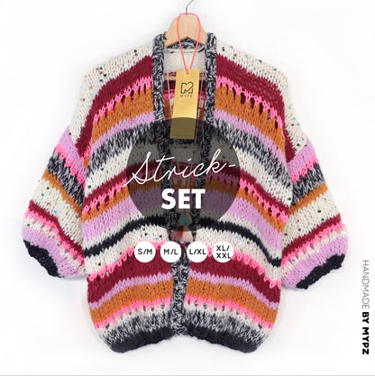 Strickset – MYPZ Light Alpaca Cardigan Twinkle Berry No10 (ENG-NL-DE)