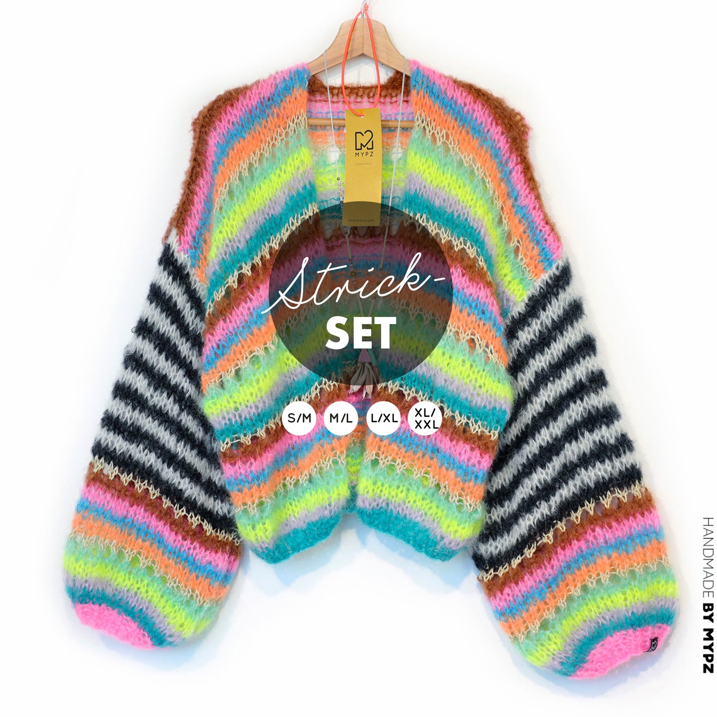 Strickset – MYPZ Light Mohair Cardigan Magic No10 (ENG-NL-DE)