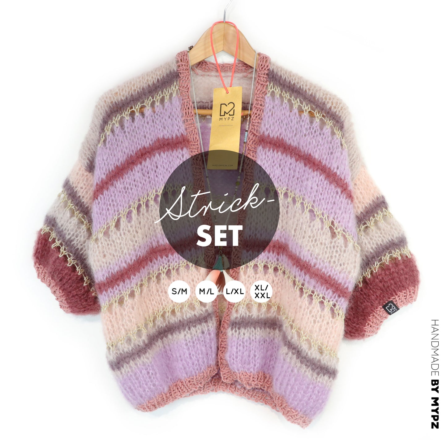 Strickset – MYPZ Short Light Mohair Cardigan Emma No10 (ENG-NL-DE)