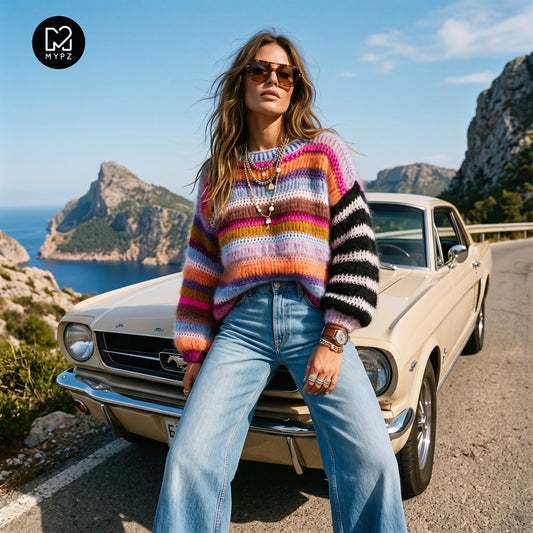 Häkelset – MYPZ Chunky mohair-merino pullover Sundays (ENG-NL-DE)