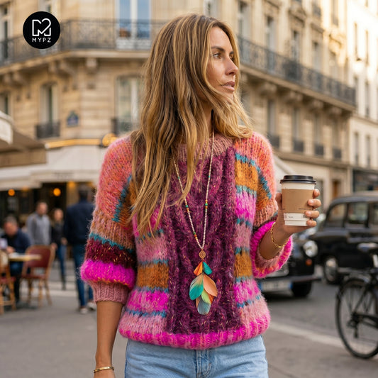 Strickset – MYPZ  Light Alpaca Mohair Top Wildberry No10 (ENG-NL-DE)