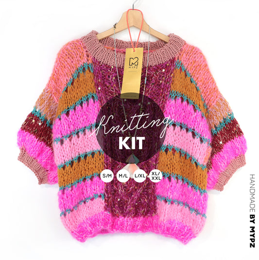 Strickset – MYPZ  Light Alpaca Mohair Top Wildberry No10 (ENG-NL-DE)
