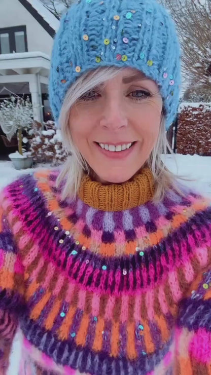 Strickset – MYPZ top-down sweater Boho Firefly No6 (ENG-NL-DE)