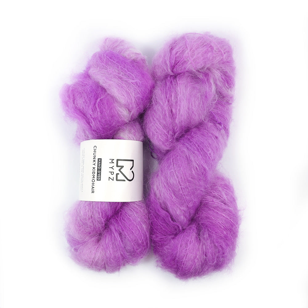 MYPZ Chunky kidmohair – hand-dyed Pale Purple