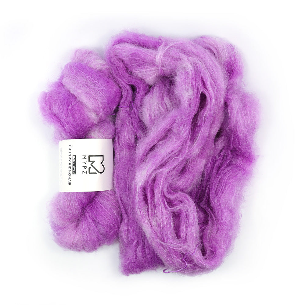 MYPZ Chunky kidmohair – hand-dyed Pale Purple