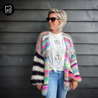 Strickset – MYPZ Chunky Mohair Cardigan Indian Summer No.15 (ENG-NL-DE-NO)